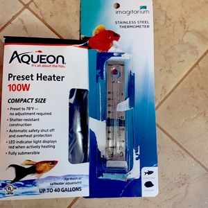 Aquarium heater  + Thermometer